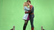 Emma Stone helps Andrew Garfield with SNL monologue, 'The Amazing Spider-Man 2' kiss spoofed (video)